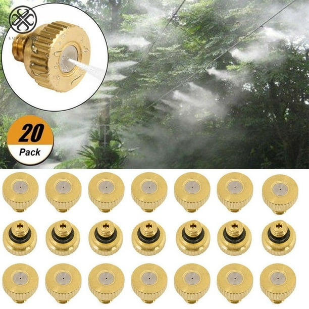 0.012'' Brass Misting Nozzles Water Mister Sprinkle For Cooling System 10/24 UNC
